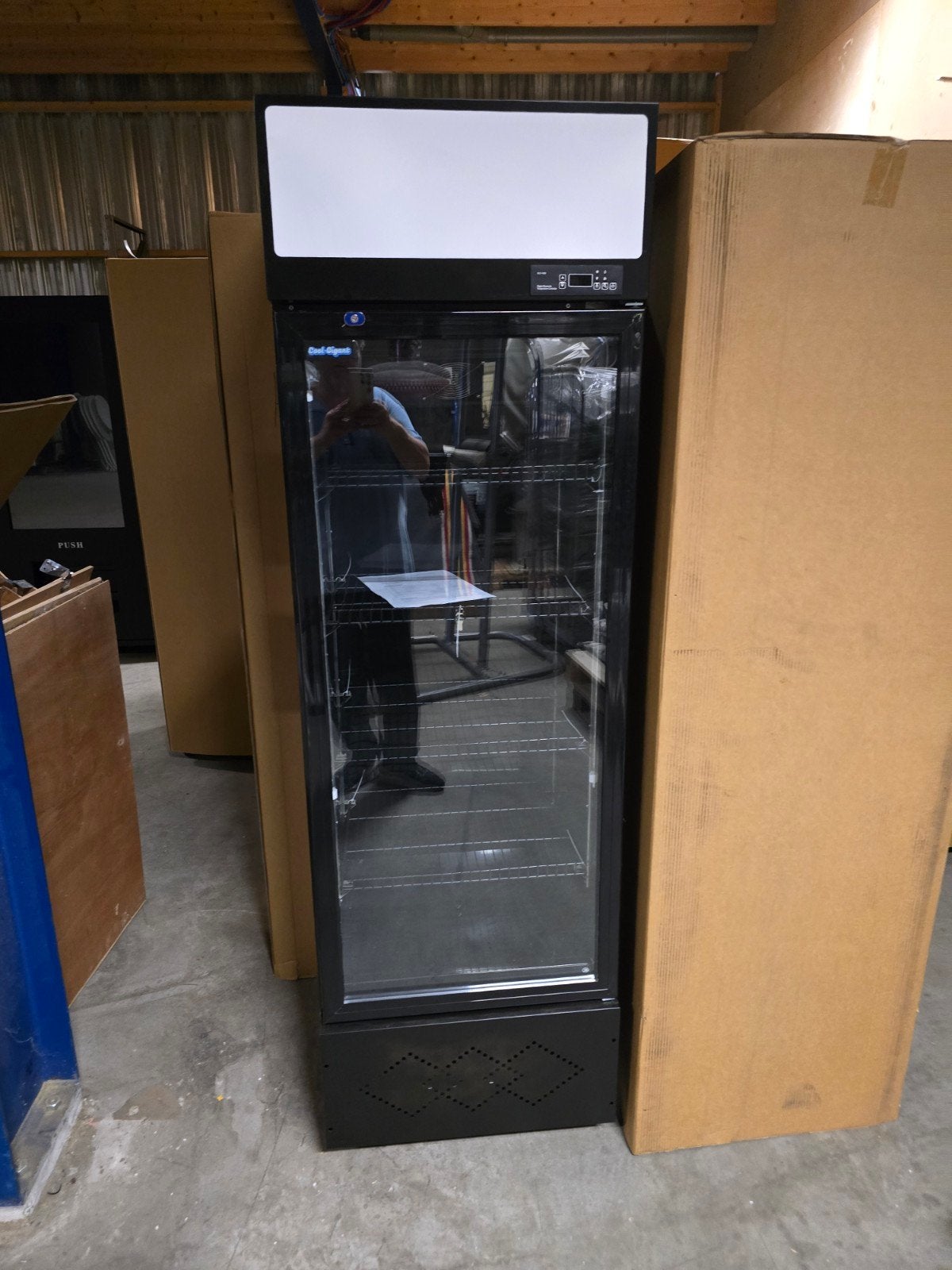 Glasdeurkoeling nieuw in de doos, 200 liter of meer, Ophalen of Verzenden, Zonder vriesvak