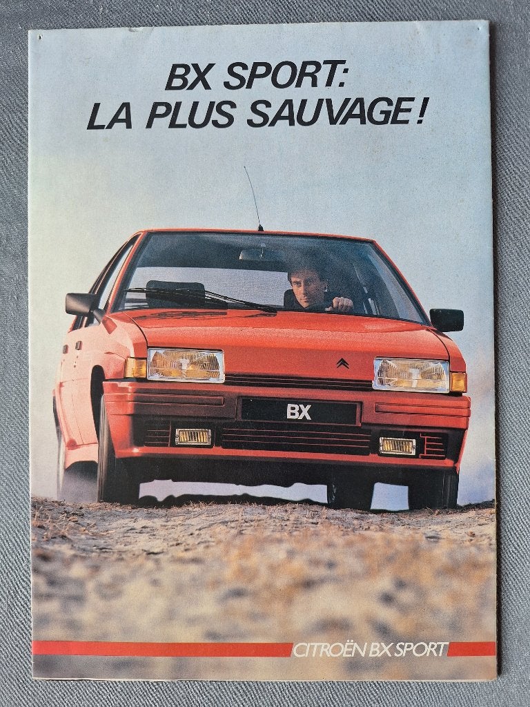 Brochure CITROEN BX SPORT - 1985 Frans, Verzenden, Gelezen, Citroën