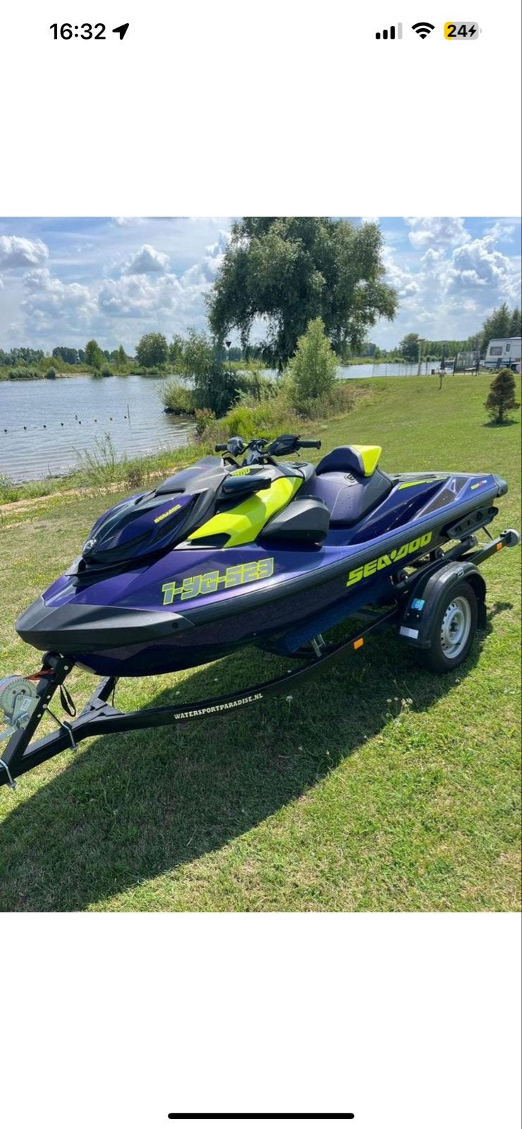 Sea-Doo rxp 300 rs met trailer, Ophalen of Verzenden, Zo goed als nieuw, Benzine, 70 tot 120 pk