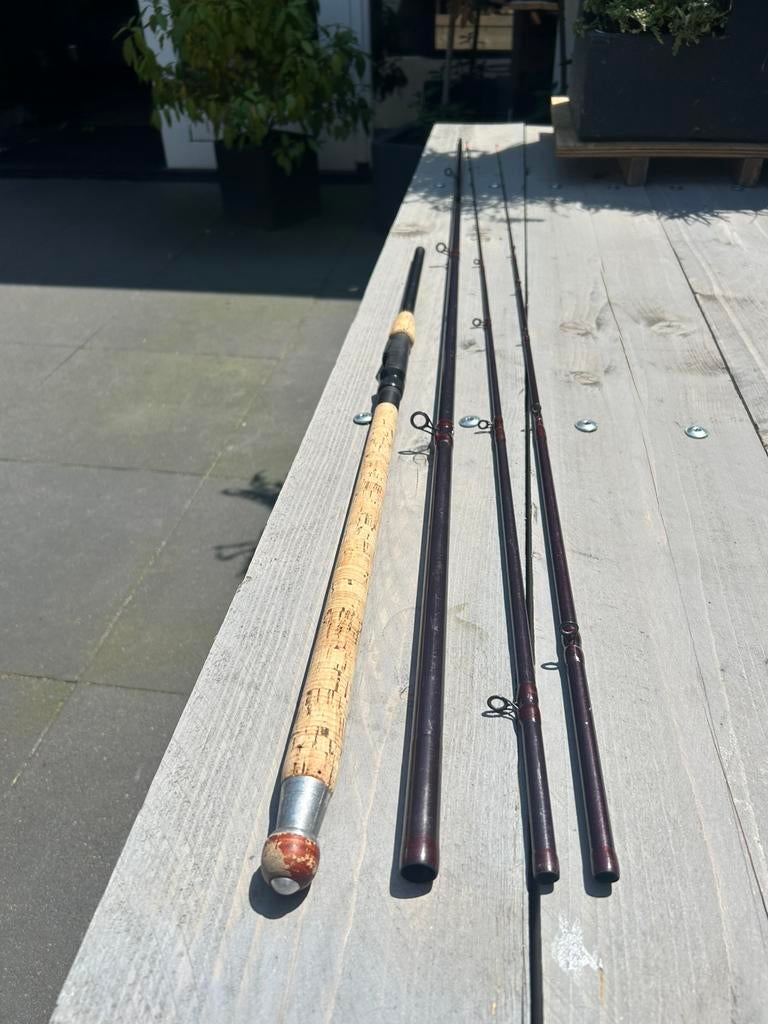 Heavy Feeder hengel 12 ft handbuilt, Watersport en Boten, Ophalen, Gebruikt, Werphengel