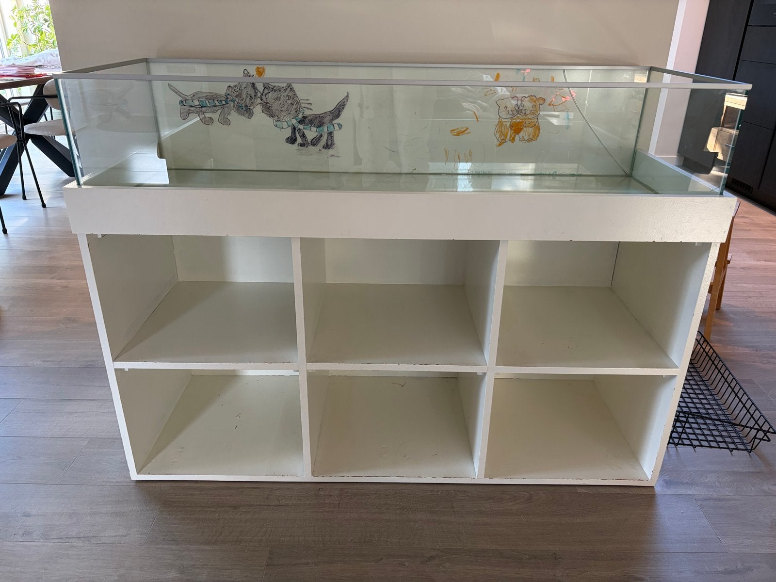 Caviaflat knaagdier kooi terrarium met opbergruimte, Dieren en Toebehoren, Ophalen, 90 cm of meer, Hok, Cavia