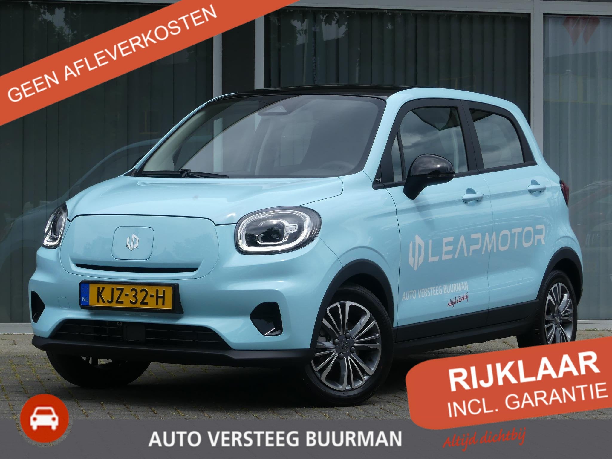 Leapmotor T03 Design 37.3 kWh 95PK Automaat Navigatie, Camer, Auto's, Leapmotor, 12 maanden, Stof, Parkeersensor, Zwart