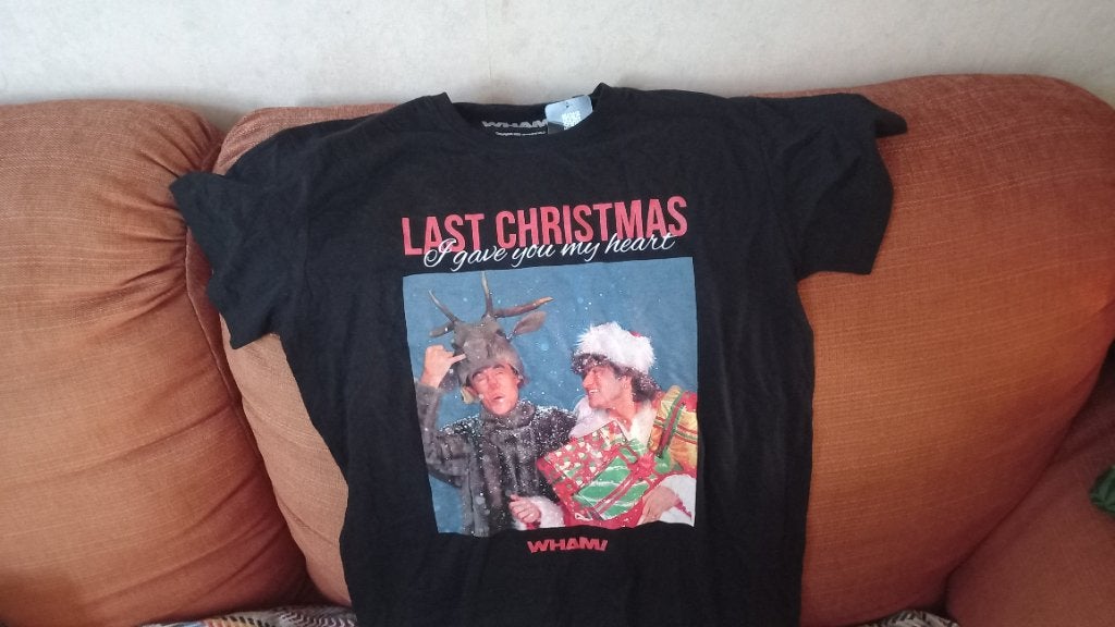 Wham! Last Christmas T-shirt - Nieuw, Maat 48/50 (M), Zwart, Nieuw, Ophalen of Verzenden