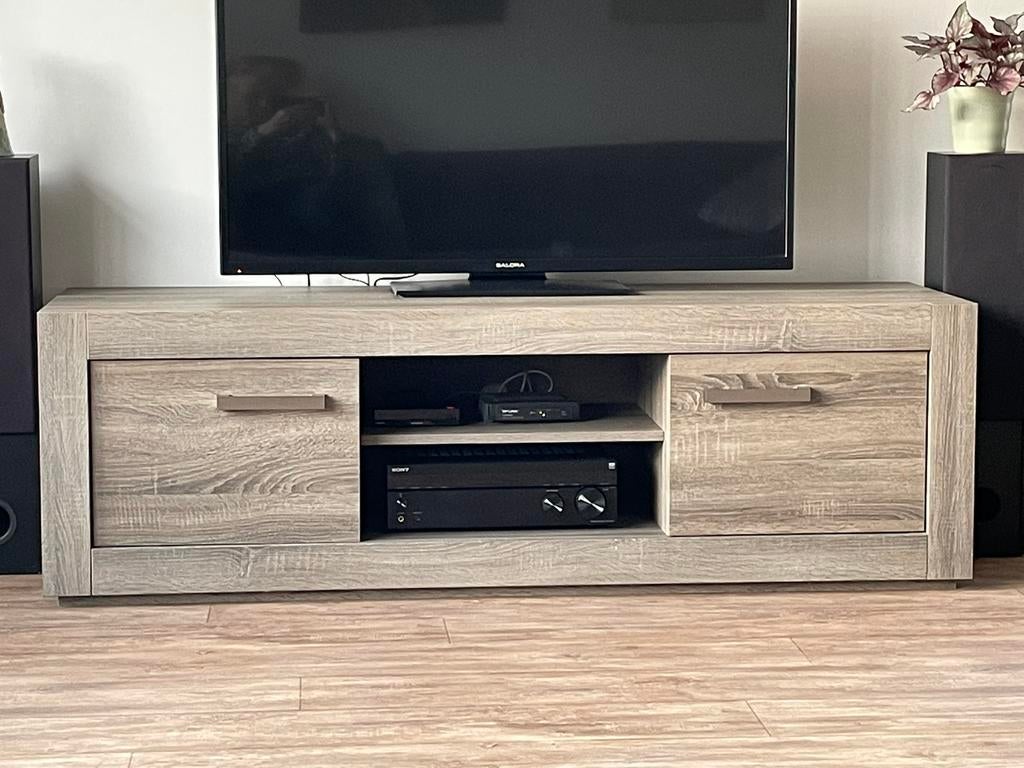 Houten Televisiekast 170x50xH54 cm, Ophalen, 150 tot 200 cm, Minder dan 100 cm, 25 tot 50 cm