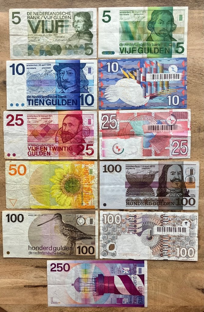 serie Nederlandse biljetten, Ophalen, 250 gulden, Setje