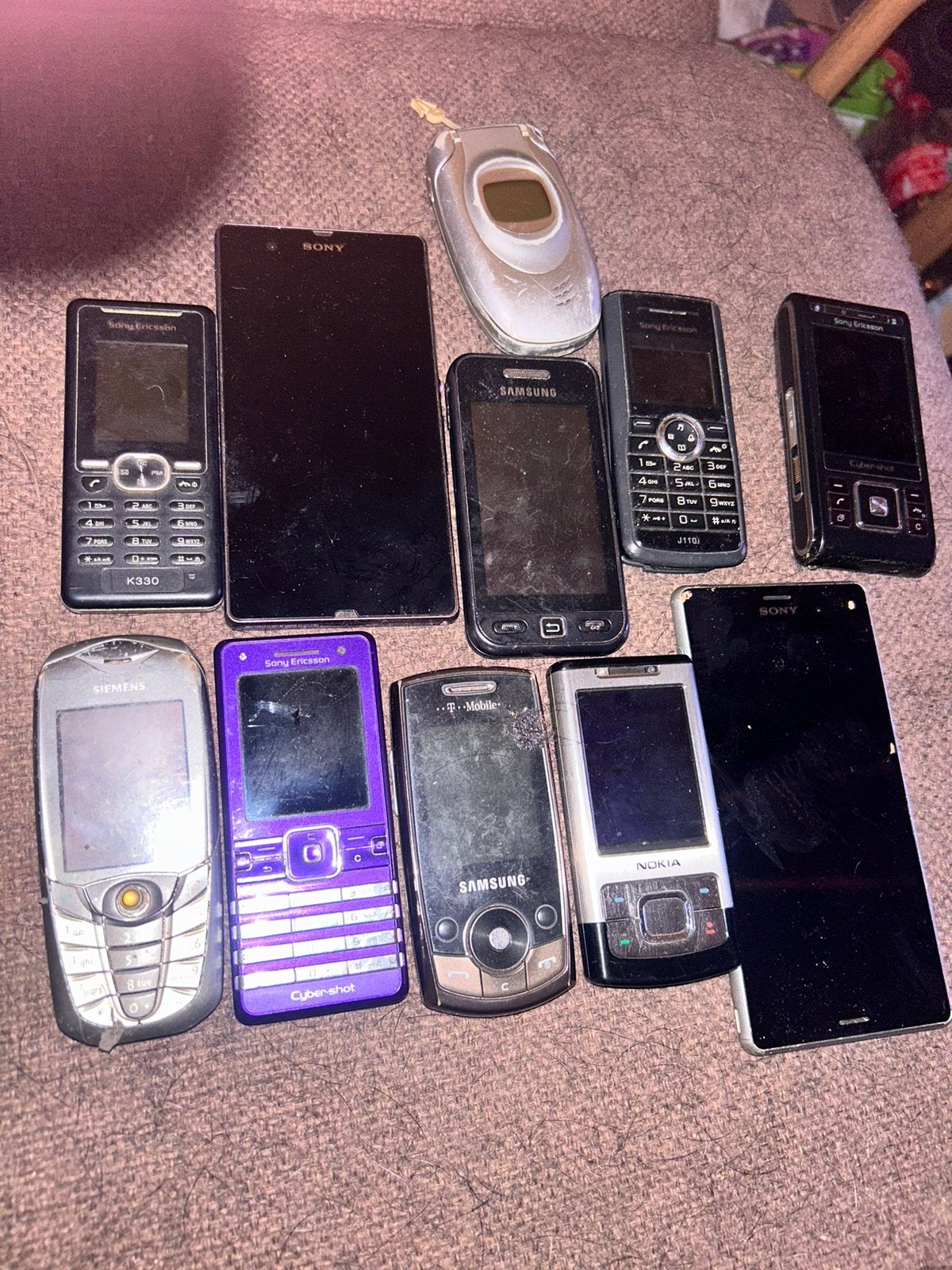 vintage mobiele tel – Sony Ericsson, Nokia, Samsung, Siemens, Ophalen, Geen camera, Zwart, Zonder simlock