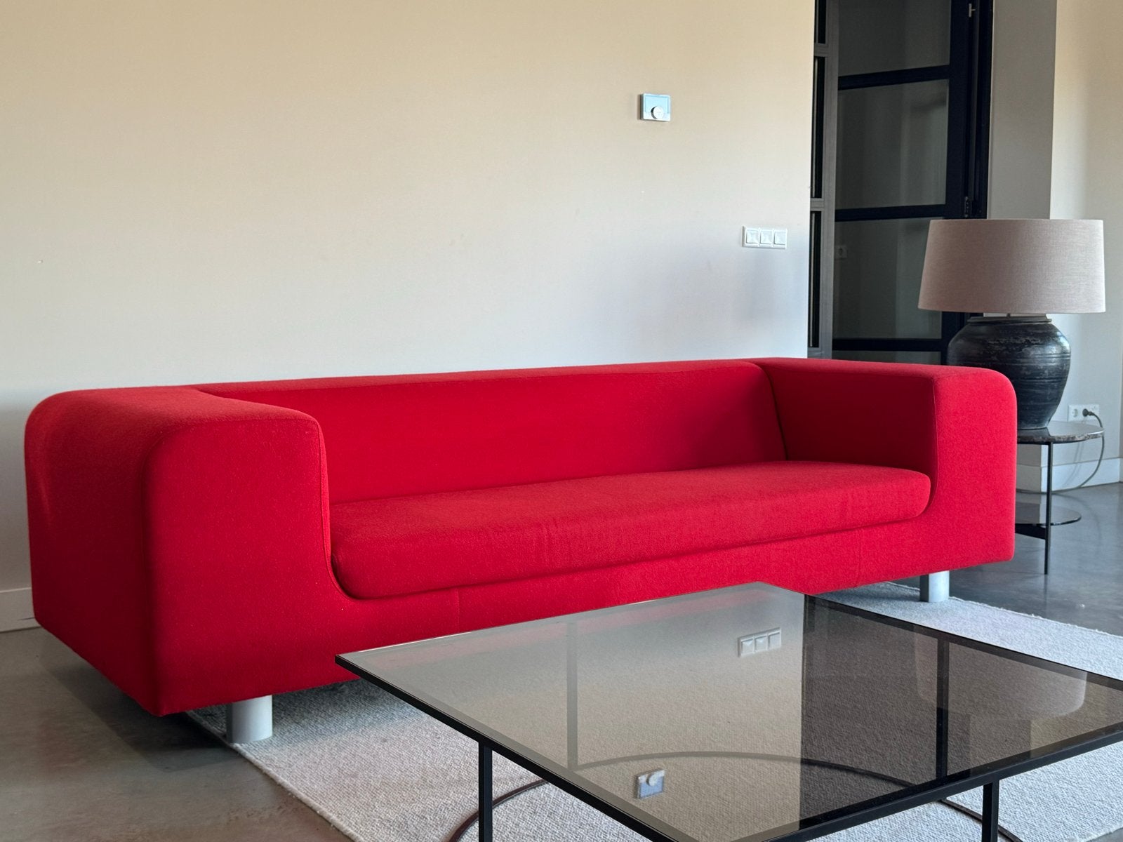 Montis Malou  270 cm designbank - rood, zo goed als nieuw