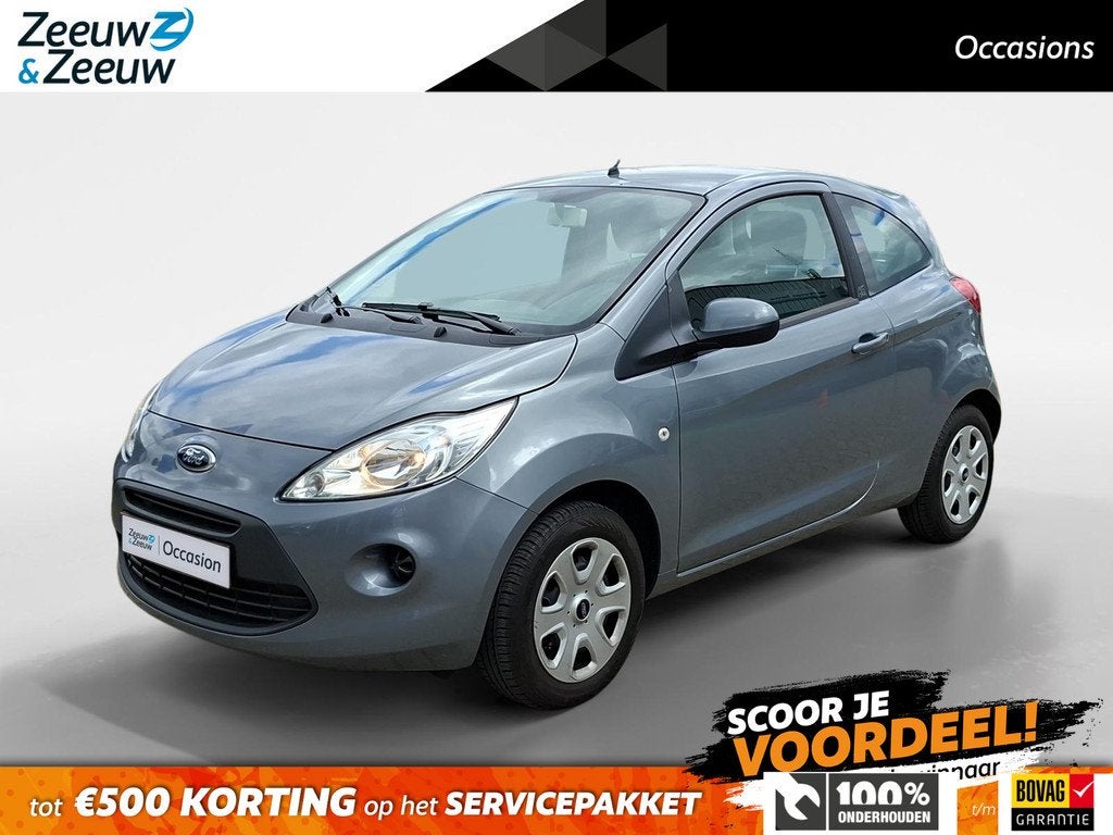Ford Ka 1.2 Style start/stop | Dealeronderhouden | Airco | I, Voorwielaandrijving, 12 maanden, Stof, Gebruikt