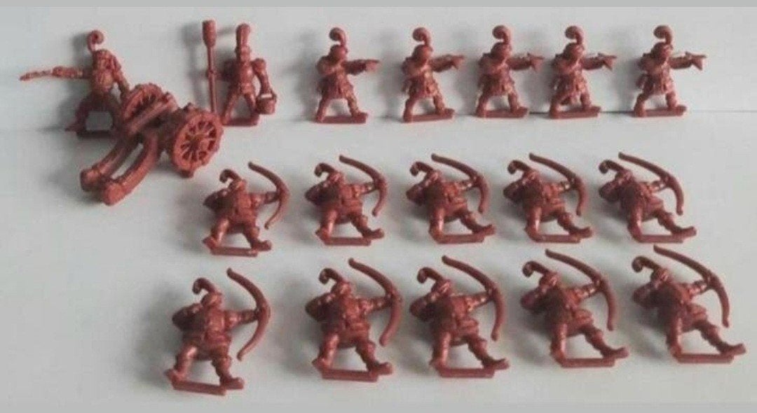 Battle Masters / Ridderstrijd MB game losse figuren + kanon, Hobby en Vrije tijd, Ophalen of Verzenden, Zo goed als nieuw, Overige soorten