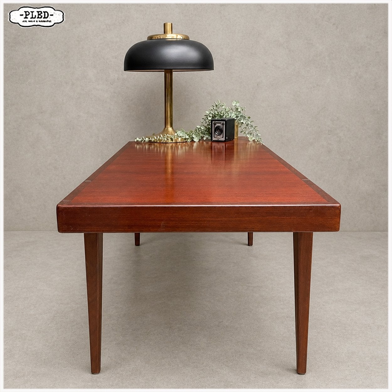 Vintage teak Brando salontafel Zweden Erik Wörtz Tafel Ikea, Ophalen, Gebruikt, 50 tot 75 cm, Teakhout