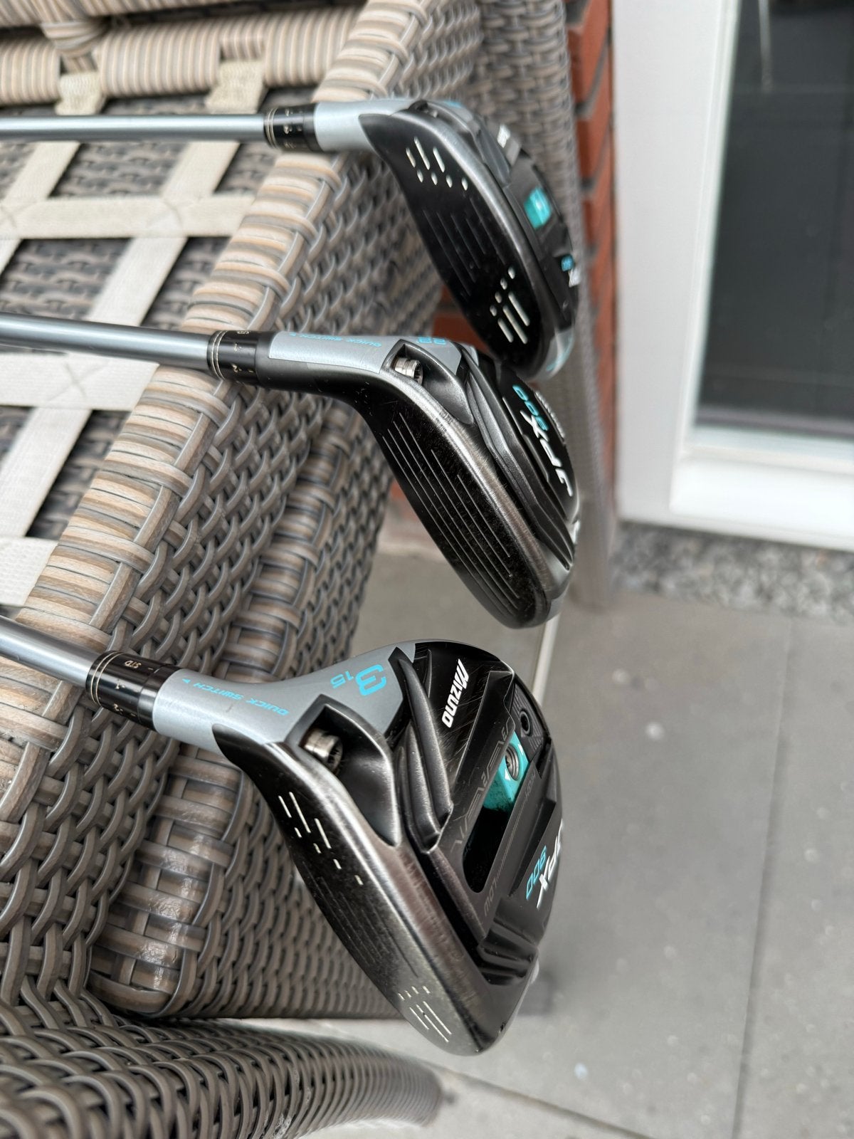 Mizuno JPX 900 Hybride Golfclubs (3 stuks) met headcovers, Ophalen, Gebruikt, Club, Mizuno
