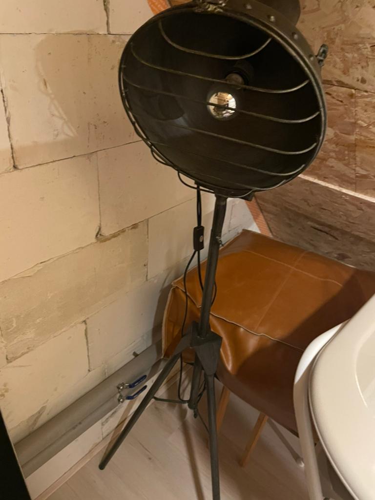 Industriele staande lamp, Huis en Inrichting, Ophalen of Verzenden, Zo goed als nieuw, 150 tot 200 cm