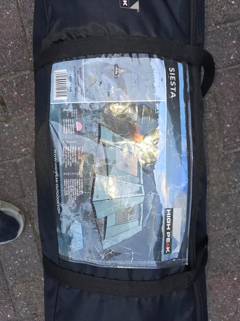 High Peak Siesta 2 campingtent - 2 zomers gebruikt, Ophalen of Verzenden, Gebruikt, Tot en met 2
