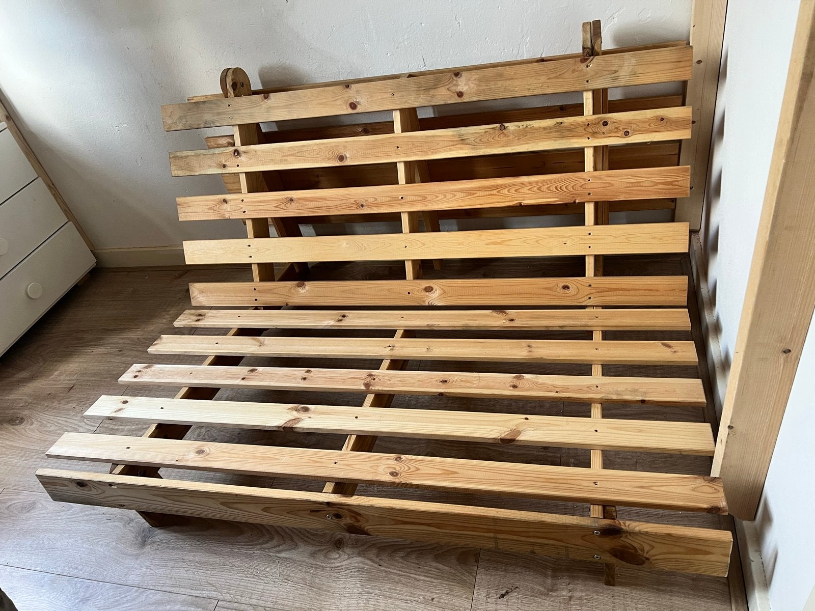 Karup bedbank frame - Houten futon frame, Huis en Inrichting, Ophalen, Bruin, Tweepersoons, Hout