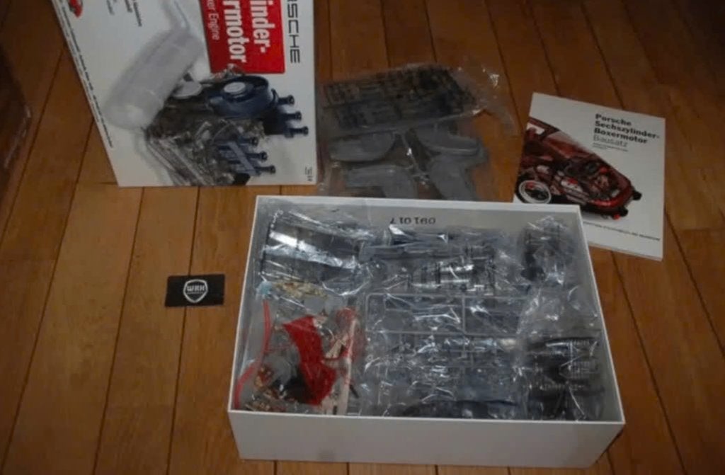 PORSCHE 911 FLAT SIX ENGINE SET Franzis museum 1:4 WRH, Verzenden, Zo goed als nieuw, 1:5 t/m 1:8, Auto