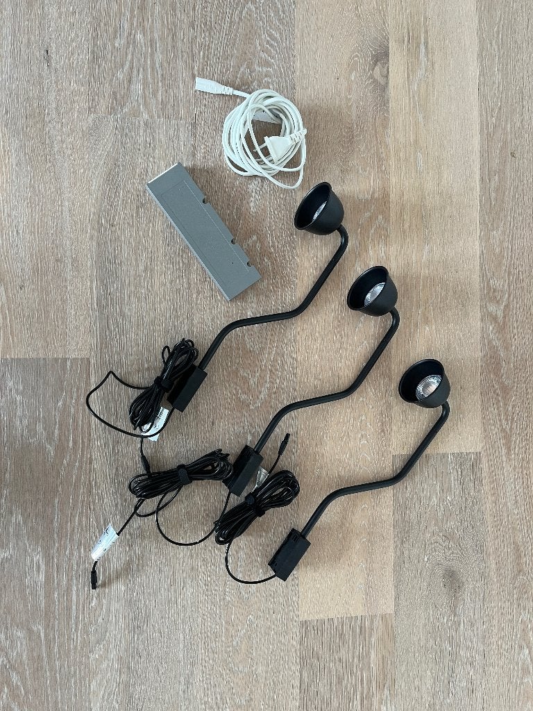 3 IKEA TVÄRDRAG Cabinet lighting, black/dimmable, Ophalen of Verzenden, Zo goed als nieuw, Metaal, Modern