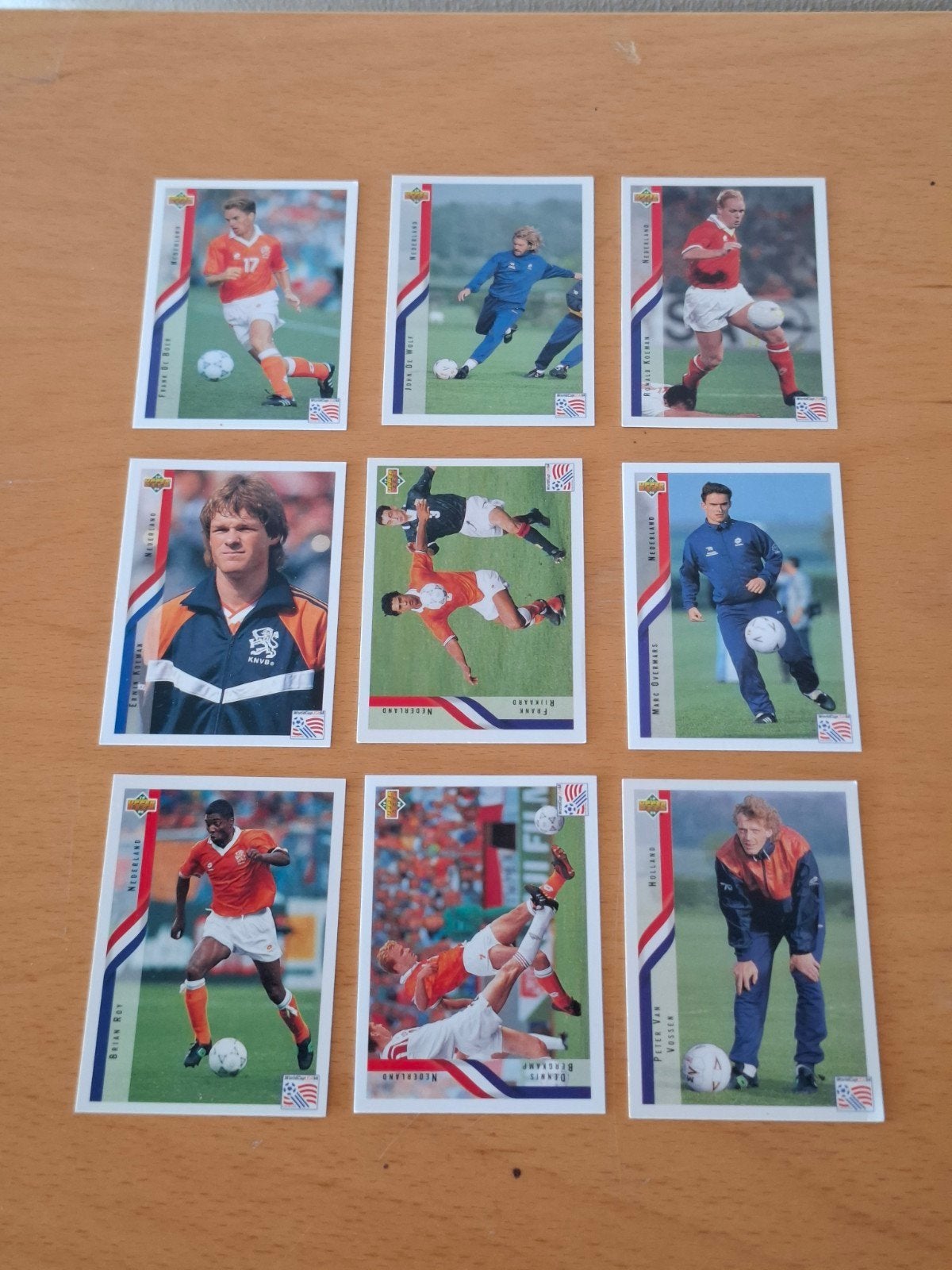 Upper Deck Oranje WK '94 - 9x - Topstaat, Ophalen of Verzenden, Overige binnenlandse clubs