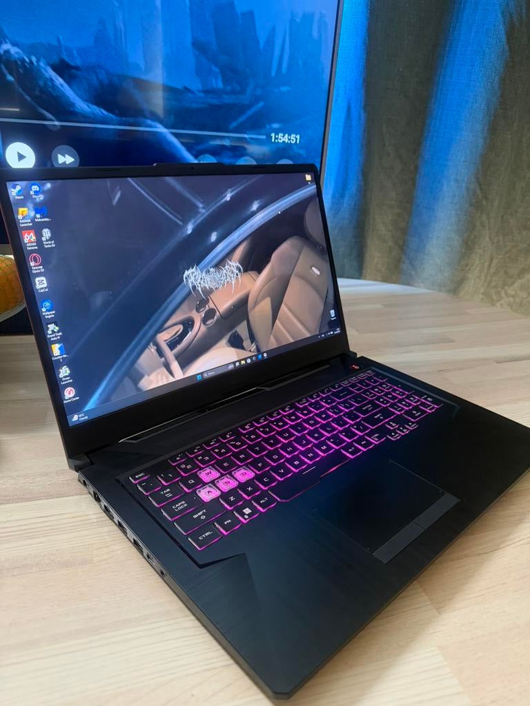 ASUS TUF Gaming A17 – krachtige gaming laptop, Computers en Software, Windows Laptops, Gebruikt, Met videokaart, Qwerty, 8 GB
