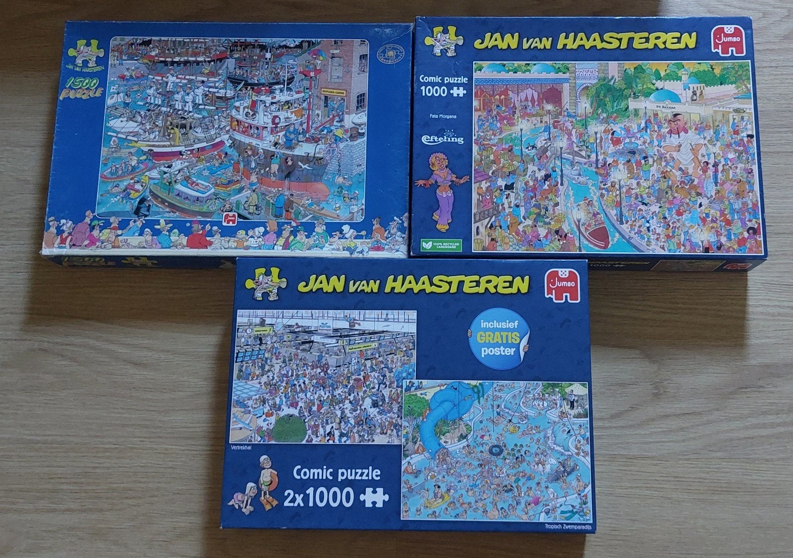 Van Haasterenpuzzels, Ophalen, 500 t/m 1500 stukjes, Zo goed als nieuw