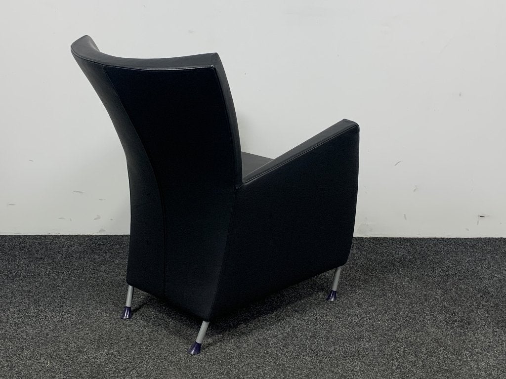 Directiestoel Montis Windy - Zwart/Antraciet (25112), Ophalen, Gebruikt, 50 tot 75 cm, Leer