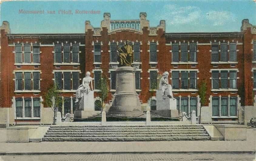 300-245-045 Rotterdam Monument van 't Hoff, Verzenden, Voor 1920, Zuid-Holland