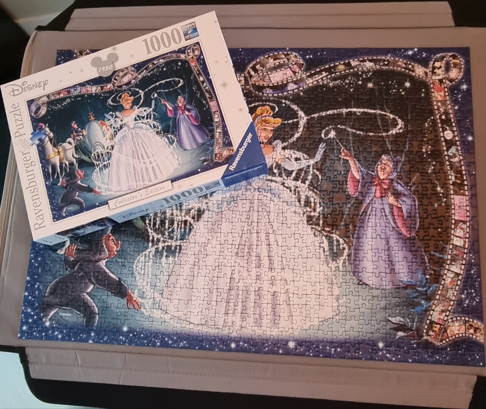 Disney Cinderella puzzel, 1000, compleet, Ophalen, 500 t/m 1500 stukjes, Zo goed als nieuw, Legpuzzel