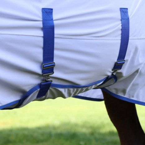 Vliegendeken met hals Tempest Fly Combo SHET tm PAARD, UK, Wit, Vliegendeken, UK