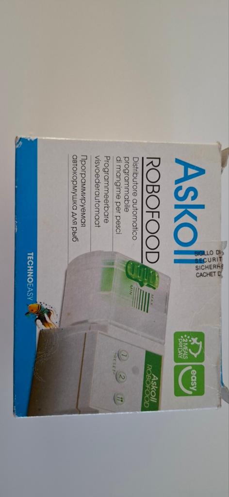 Aquarium voeder automaat Askoll Robofood, Ophalen