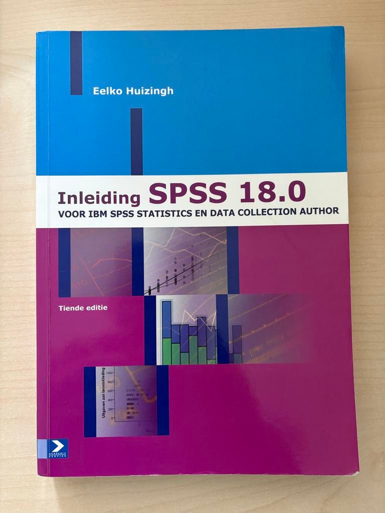 Studieboek Inleiding SPSS 18.0, Ophalen of Verzenden, Gamma, Zo goed als nieuw, WO