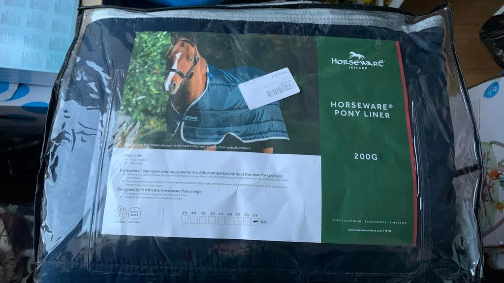Nieuw in verpakking Deken Pony 200g Horseware Blauw, Nieuw, Ophalen of Verzenden, Pony (P), Horseware