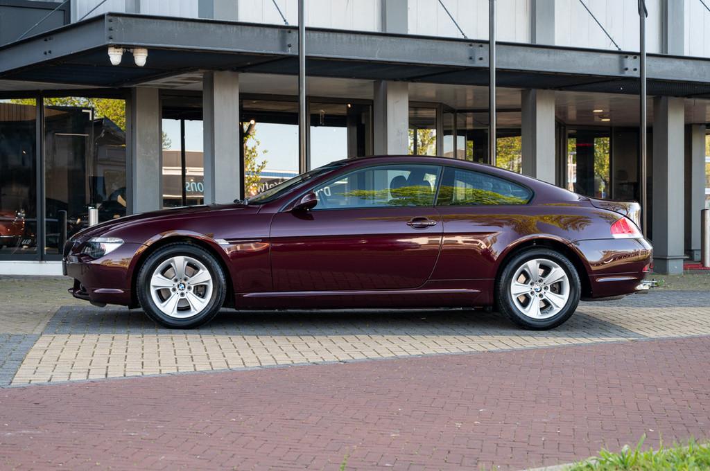 BMW 6 Serie 630i (bj 2006, automaat), Auto's, Automaat, Gebruikt, Zwart, 258 pk