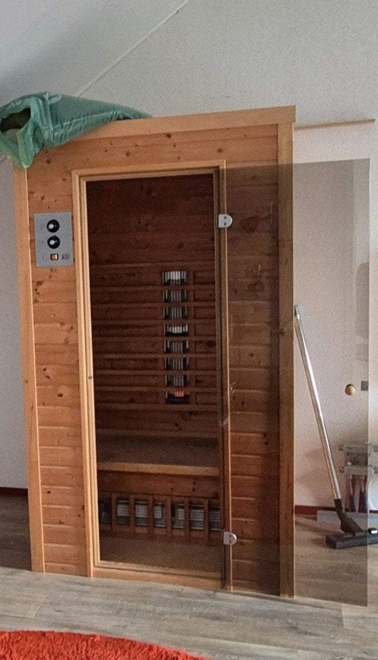 Infrarood sauna - zo goed als nieuw, Sport en Fitness, Sauna, Ophalen, Zo goed als nieuw, Infrarood, Complete sauna