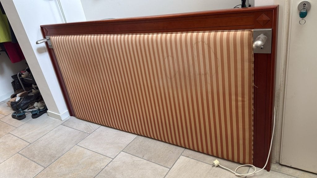 uniek art deco hoofdbord groot bed Hilton hotel, Ophalen, Bruin, Art deco, Tweepersoons