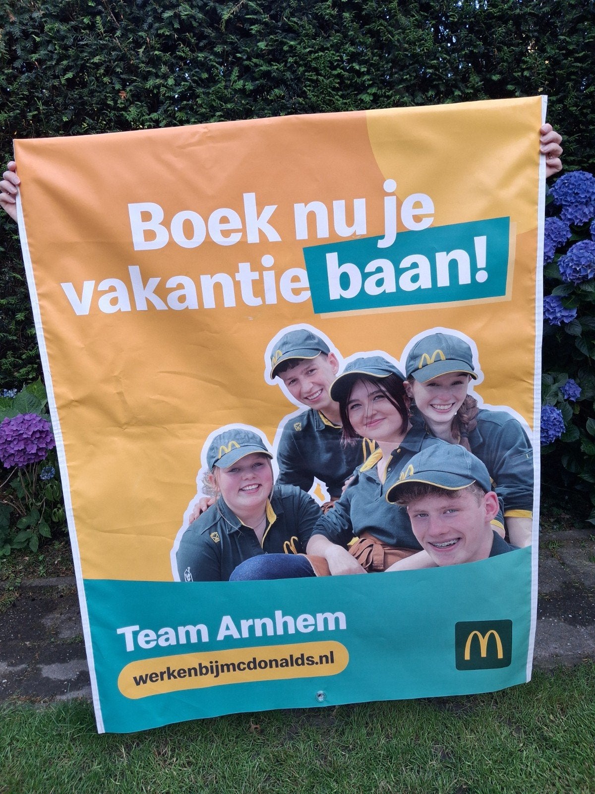 McDonald's Arnhem zeil vlag reclame, Ophalen of Verzenden, Overige typen