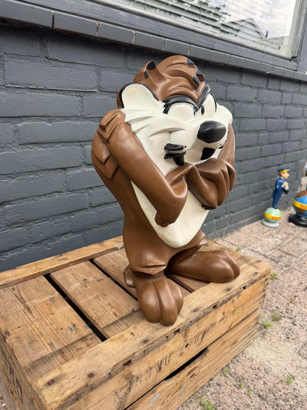 Taz Devil Looney Tunes Beeld - Vintage Decoratie, Ophalen, Gebruikt, Gebruiksvoorwerp, .