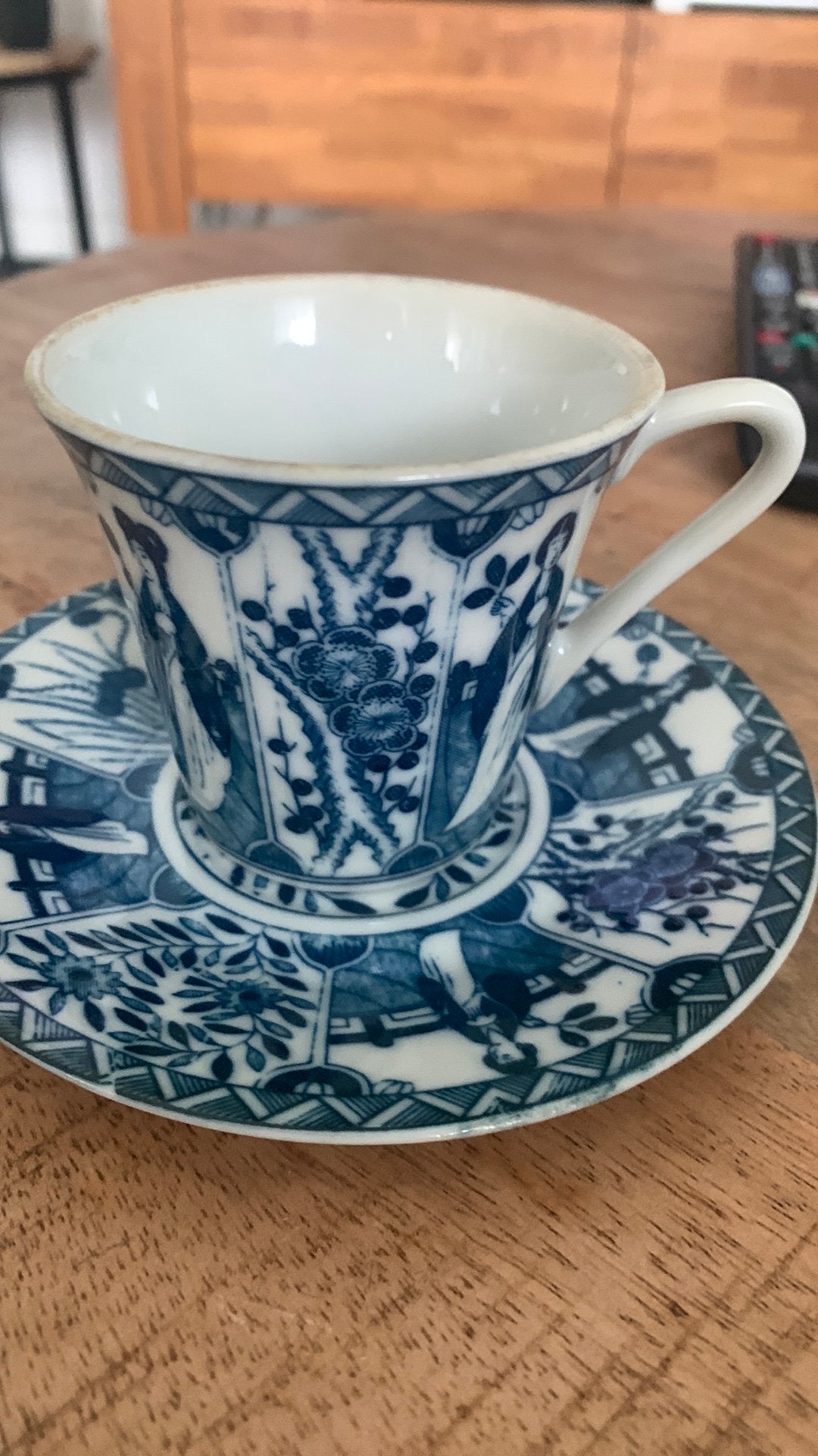 Imperial blue kop en schotel, Antiek en Kunst, Ophalen of Verzenden