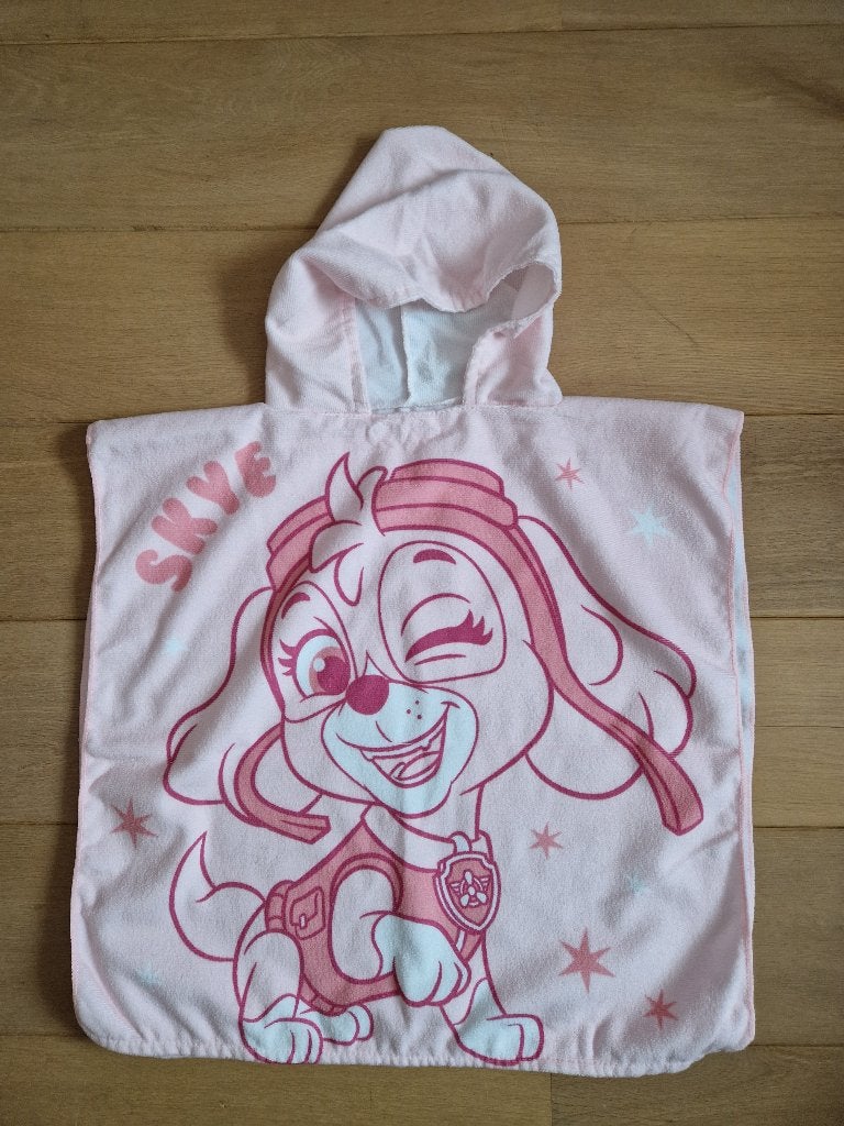 Poncho, Paw Patrol, Skye, 60x120 cm, Kinderen en Baby's, Ophalen of Verzenden, Gebruikt