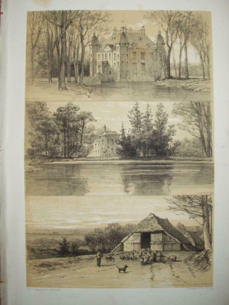 064 / Rozendaal / Biljoen Schaapskooi Litho 1876, Ophalen of Verzenden