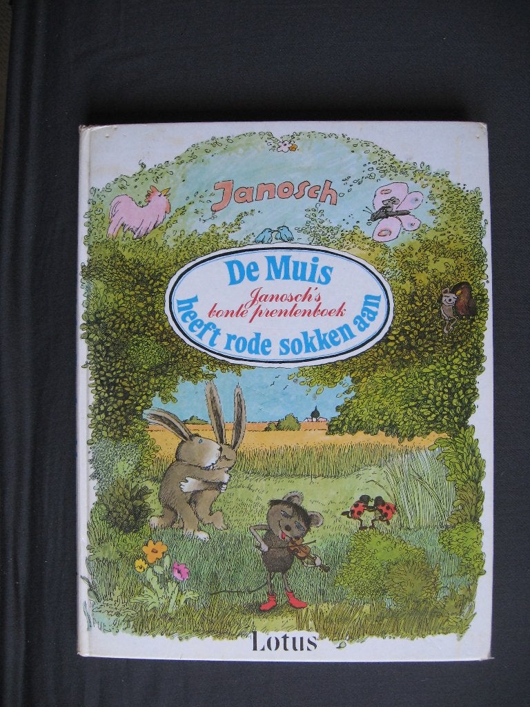 Janosch - De Muis heeft rode sokken aan (bont prentenboek), Gelezen, Ophalen of Verzenden, Janosch, Fictie algemeen