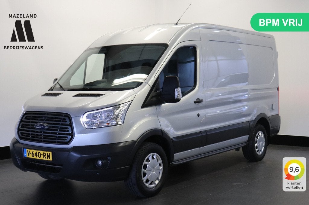 Ford Transit 2.0 TDCI 130PK L2H2 EURO 6 - Airco - Cruise - C, Auto's, 4 cilinders, Bedrijf, 2171 kg, Ford