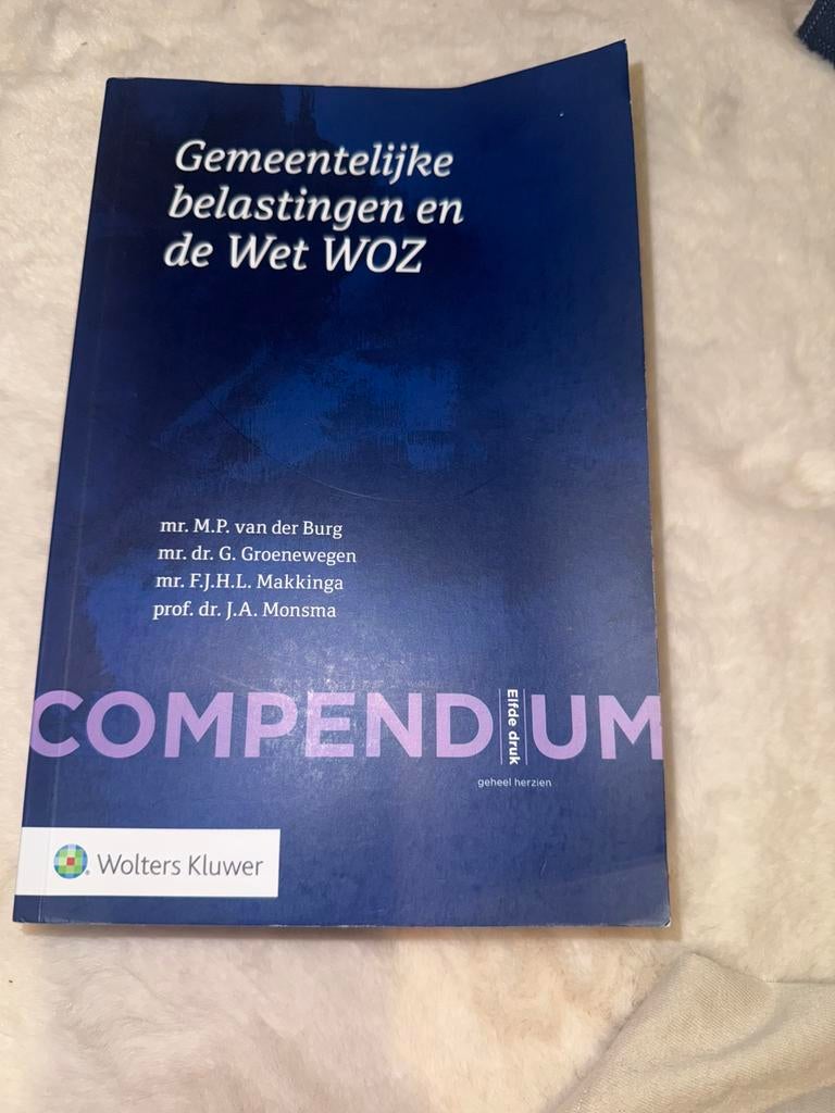 Compendium Gemeentelijke belastingen en de Wet WOZ, Boeken, Ophalen of Verzenden, Gamma, Zo goed als nieuw, HBO