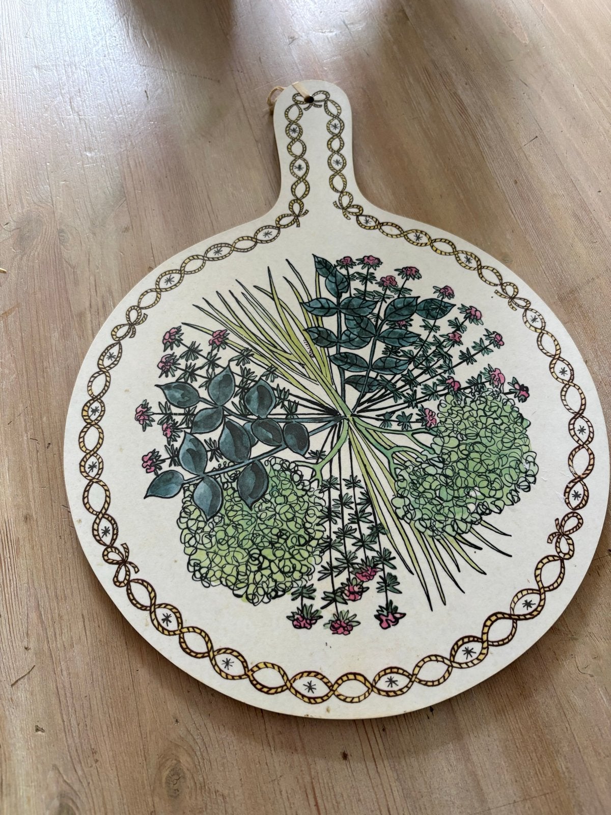 Vintage Taunton Vale Snijplank/Wanddecoratie 'Bouquet Garni', Ophalen of Verzenden