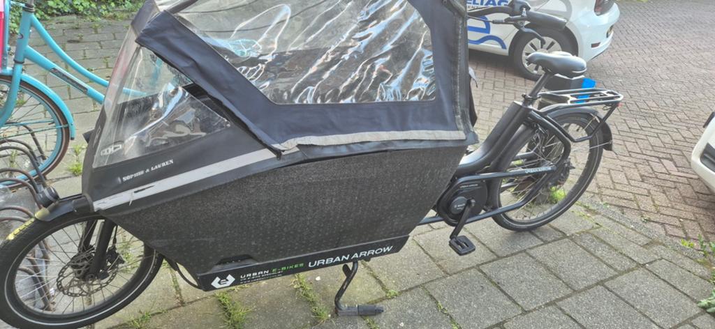 Urban Arrow 2020 Active Line Plus, Fietsen en Brommers, Fietsen | Bakfietsen, Overige merken, 4 kinderen of meer, Gebruikt, Huif