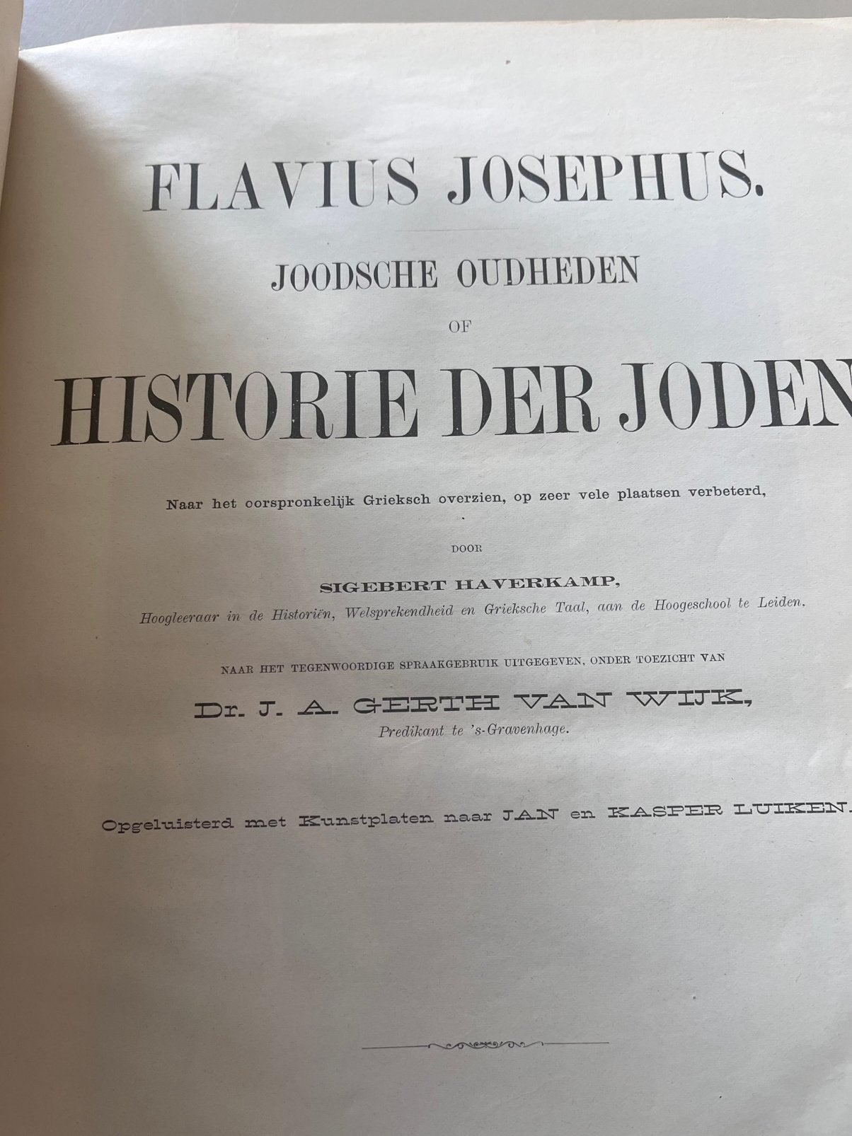 Flavius Josephus, Joodsche Oudheden of Historie der Joden, Ophalen of Verzenden, Gelezen, Europa