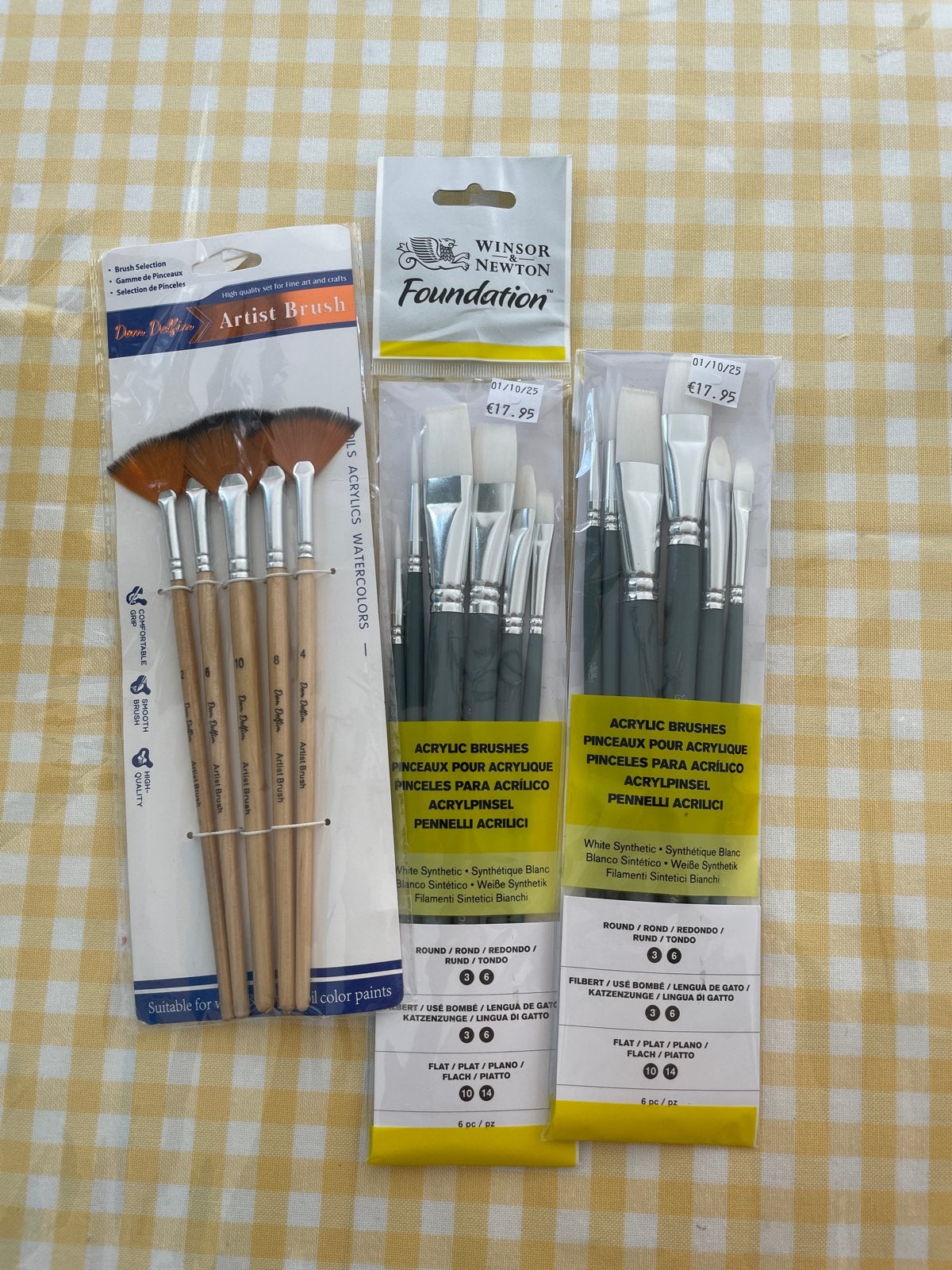 Nieuwe penselensets voor acrylverf en aquarel, Hobby en Vrije tijd, Schilderen, Ophalen of Verzenden, Nieuw, Penseel of Kwast