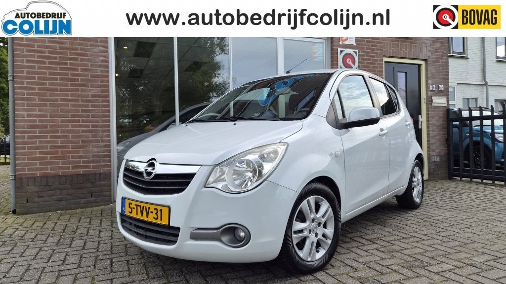 Opel Agila 1.2 Edition Automaat, Airco, Armsteun, Metallic, Auto's, Automaat, Stof, 4 cilinders, Wit