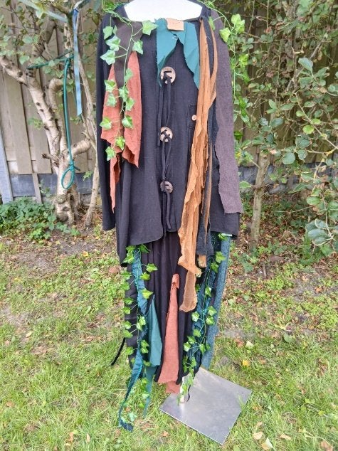 Gaaf 3 delig bosheksen outfit mt XXL/XXXL, Carnaval, ., Maat 46/48 (XL) of groter, Ophalen of Verzenden