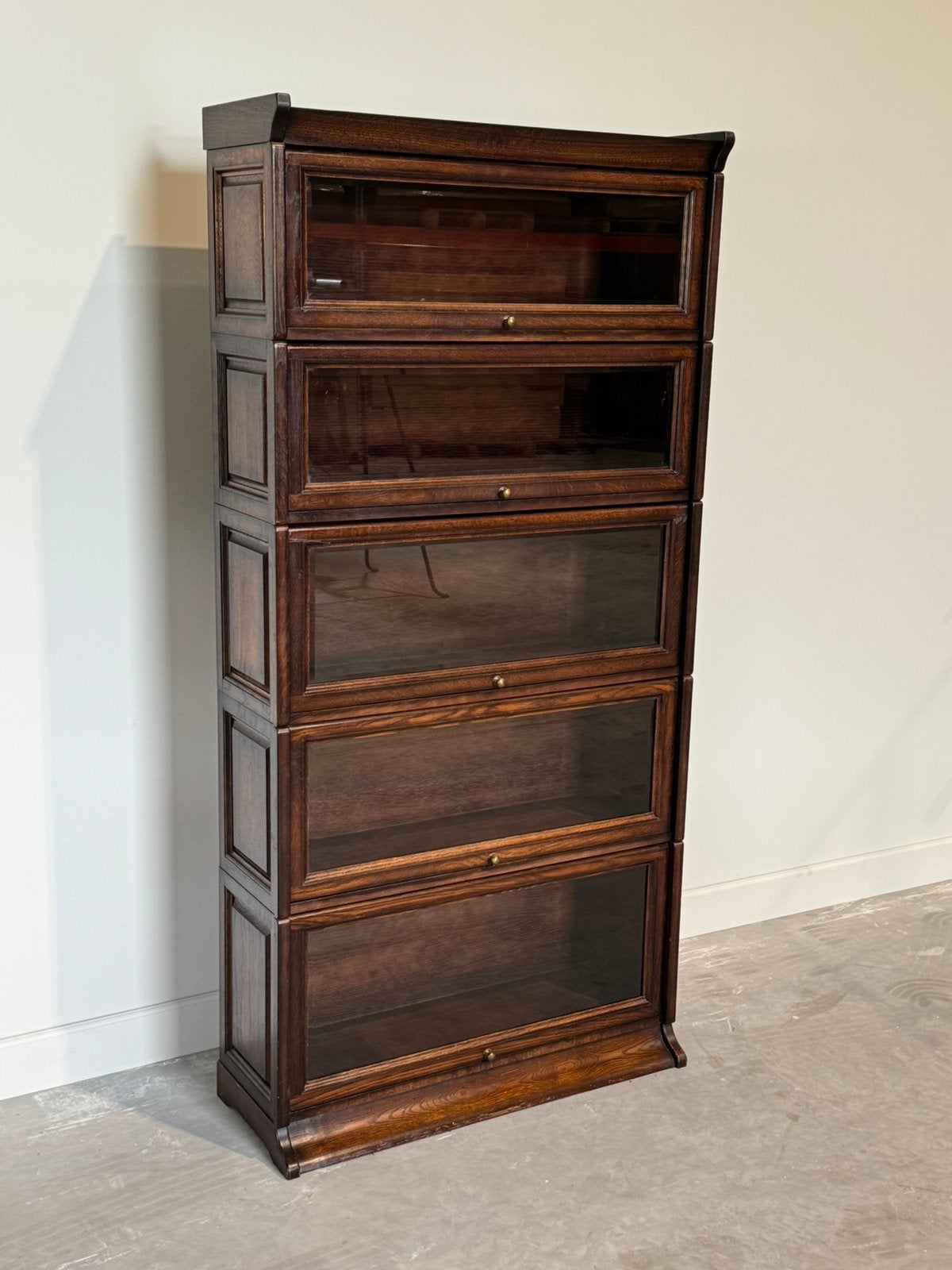 Klassieke globe wernicke boekenkast, Ophalen of Verzenden, Zo goed als nieuw, 25 tot 50 cm, Eikenhout