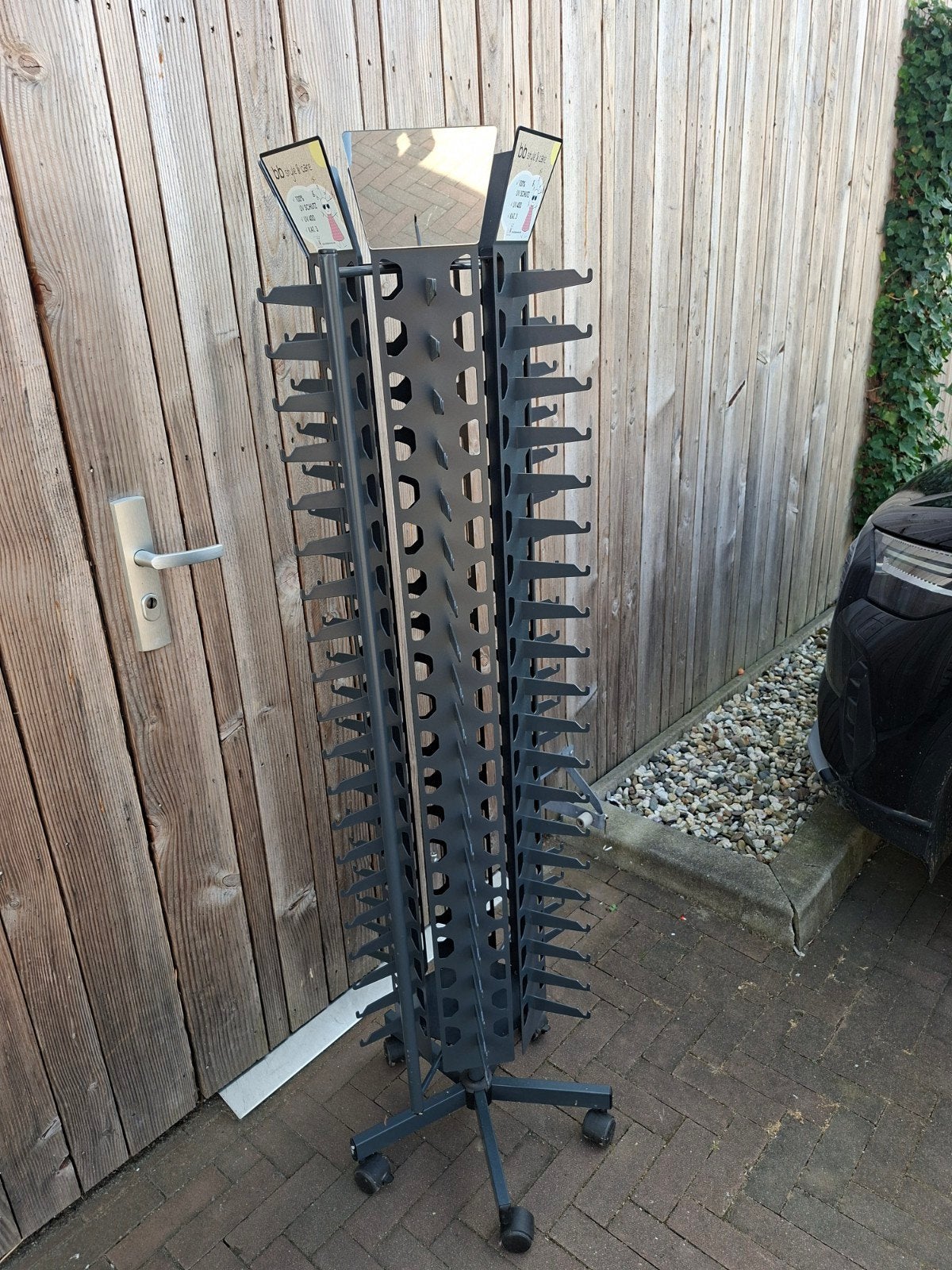 Zonnebrillen rek molen op wielen, Ophalen, Zo goed als nieuw, Zwart