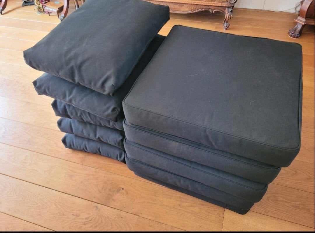 Zwarte Ikea Froson/Duvholmen tuinkussens, Euro 28 per set., Ophalen, Zo goed als nieuw